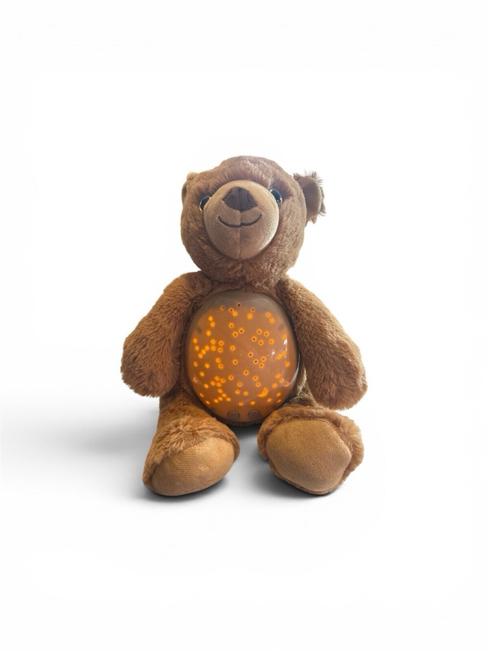 Night Light w/Sound Cuddly Projector Brown Plush Bear Stuffed Animal 11"H - Picture 4 of 6